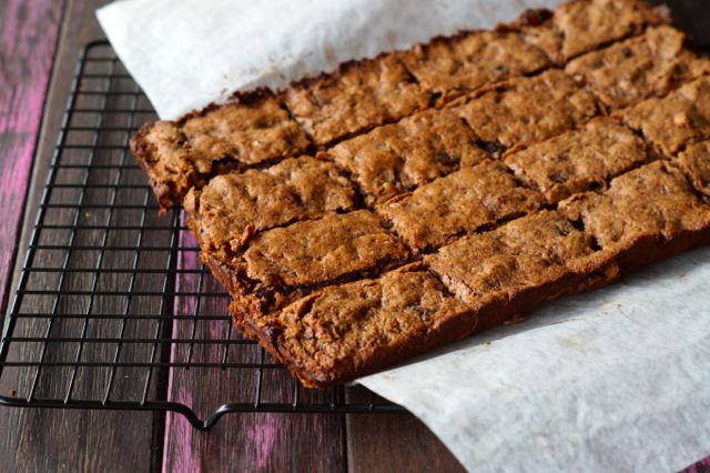 paleo caramel date slice